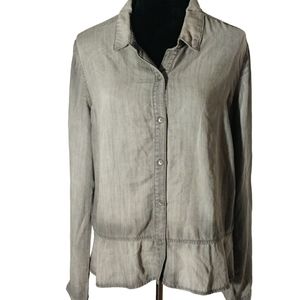 L Grey Button Down Shirt - Cloth & Stone